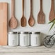 image 5 of Harbour Housewares White Round Metal Kitchen Tea Coffee Sugar Canisters Kitchen Caddy Kitchen Storage Containers Canister