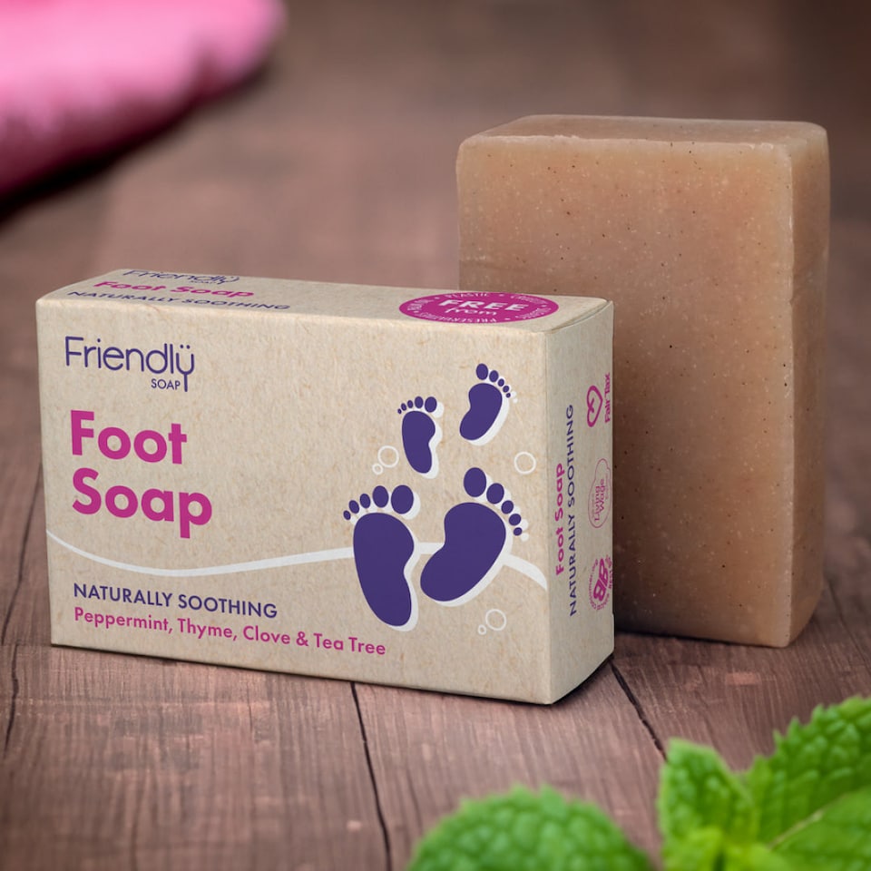 image 1 of 4 x Natural Foot Soap Bar - 4 Pack | Pink | 1