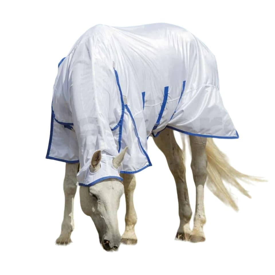 Shires Highlander Plus Horse Combo Fly Rug - White - 5´ 9"