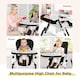image 5 of COSTWAY Folding Baby High Chair Convertible Infant Portable Dining Highchair-Black