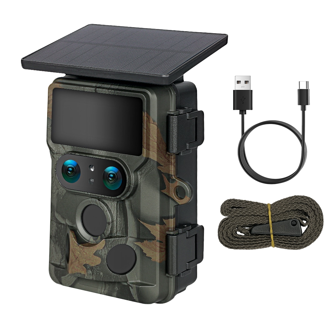 Centra Solar Trail Camera 4K Dual Lens WiFi Bluetooth Wildlife Night Vision
