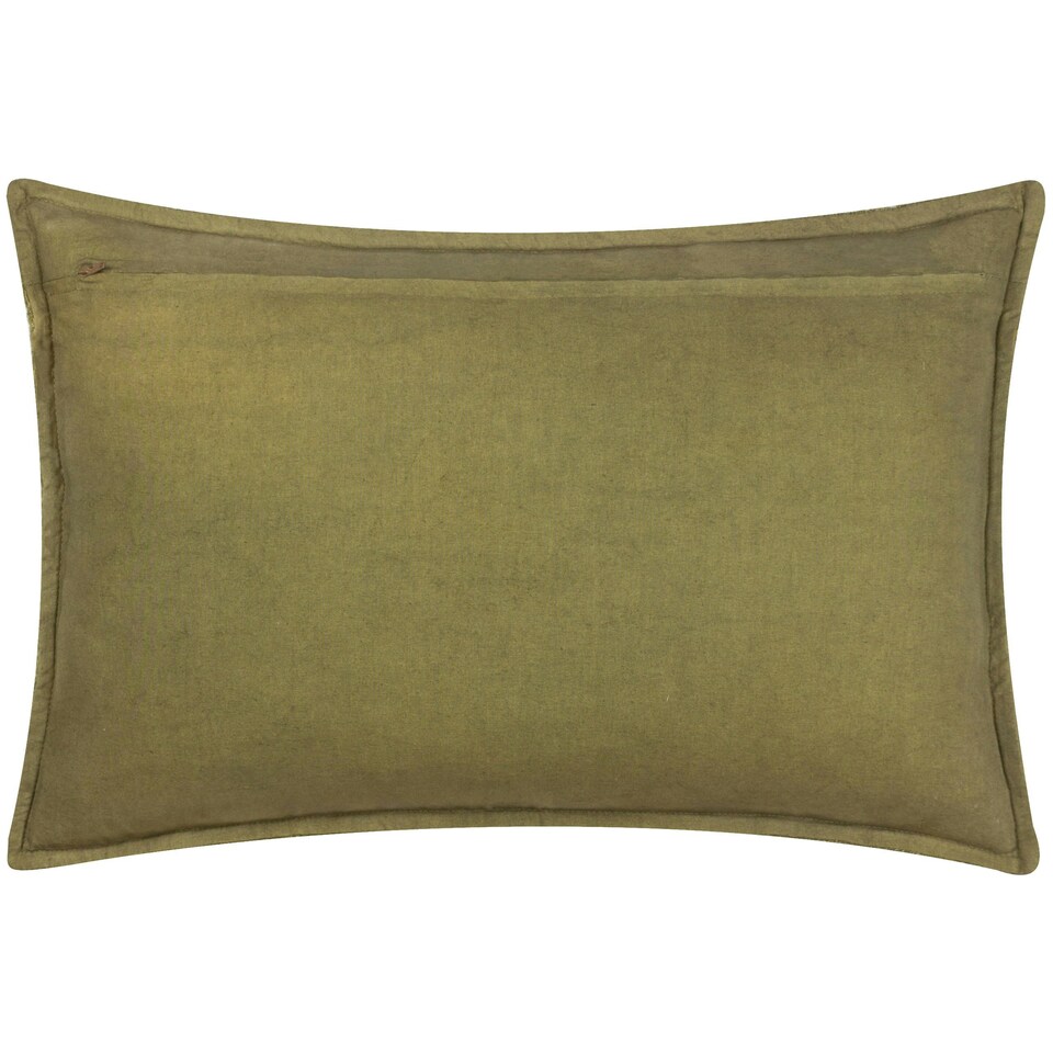 image 1 of Yard Ramas Jacquard Green Cushion Cover 40 x 60cm Multi