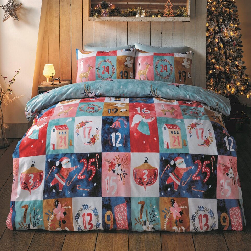 image 1 of Advent Calendar Multi Duvet Cover Set | Multi | Multi