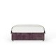 image 2 of Neptune Spring Mauve Naples Velvet Divan Set Single