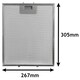 image 3 of SPARES2GO Vent Extractor Aluminium Mesh Filter compatible with IKEA Oven Cooker Hood