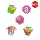 image 1 of Shopkins Girls Series 1 Ring Set (Pack of 5) - Multicoloured - One Size