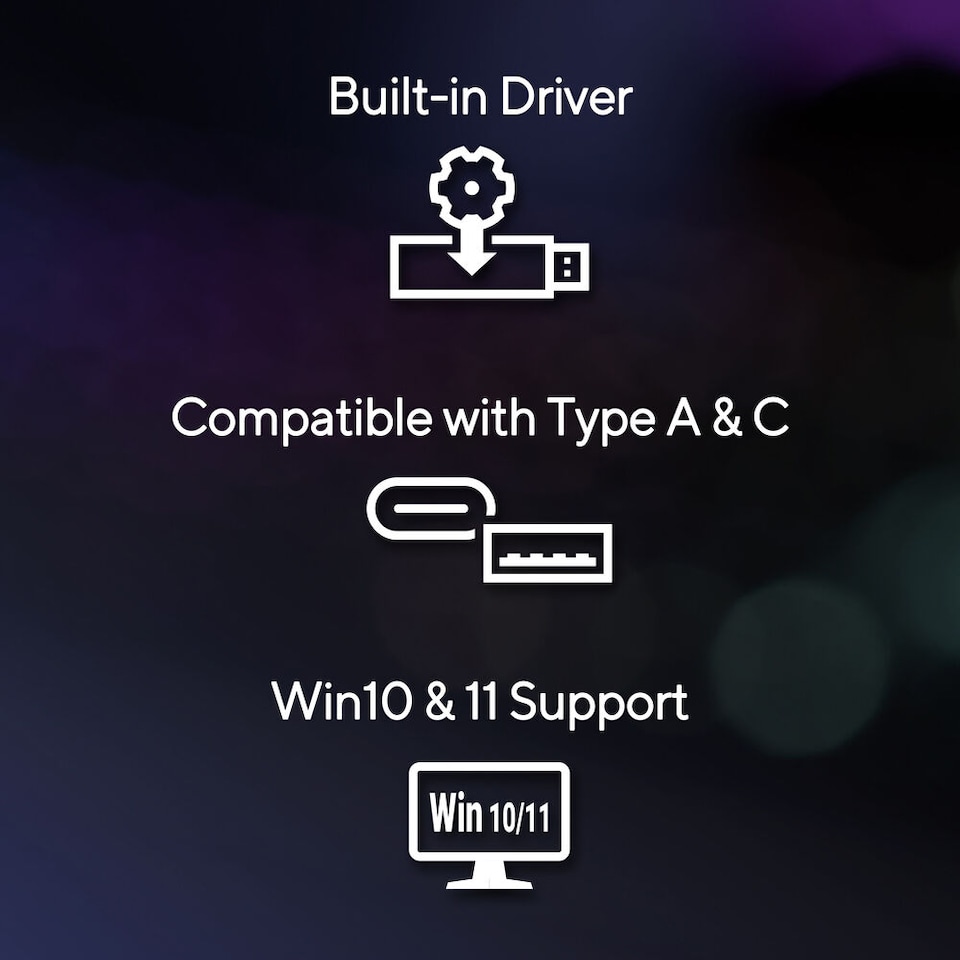 image 1 of ASUS ROG USB-BE92 Wifi 7 BE6500 Tri-Band USB Adapter WLAN 6500