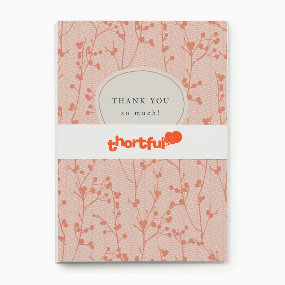 image 1 of Classic Design Thank You Card Pack - Pack of 8 (4 Designs)