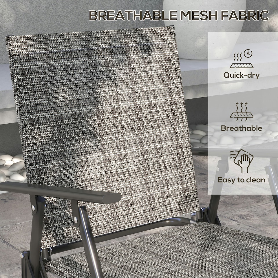 image 1 of Outsunny Patio Furniture Set, Garden Set w/ Table, Foldable Chairs, a Loveseat