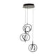 image 4 of ValueLights Infinity Black Loop Cluster Integrated LED Ceiling Light Black