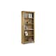 image 1 of Classic Waxed Oak Tall Bookcase Brown