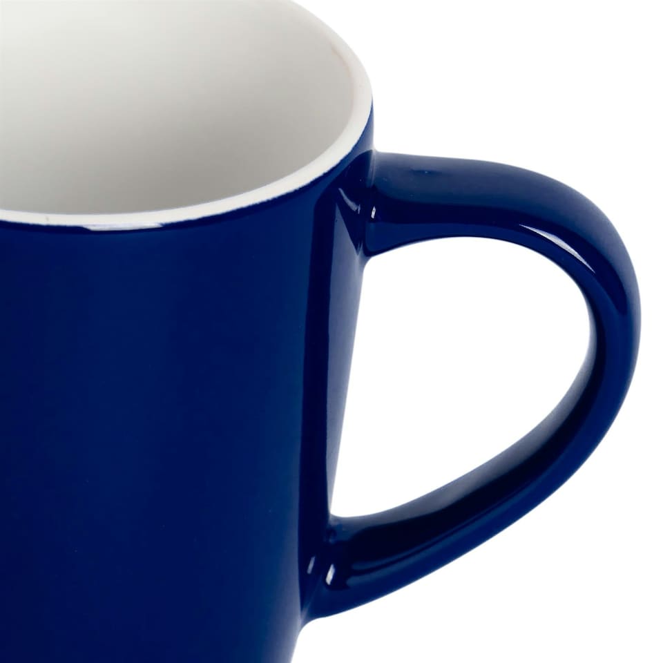 image 1 of Argon Tableware Coloured Coffee Mugs - 350ml - Red/Navy - Pack of 6 Multi