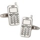 image 1 of Mobile Phone Cufflinks - Onyx Art CK29 Novelty Cuffs