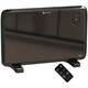 image 1 of HOMCOM Electric Convector Heater, Quiet Space Heater w/ LED Display, Black