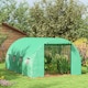 image 10 of Outsunny Polytunnel Green House with Sprinkler System, Wide Door, 4 x 3(m)