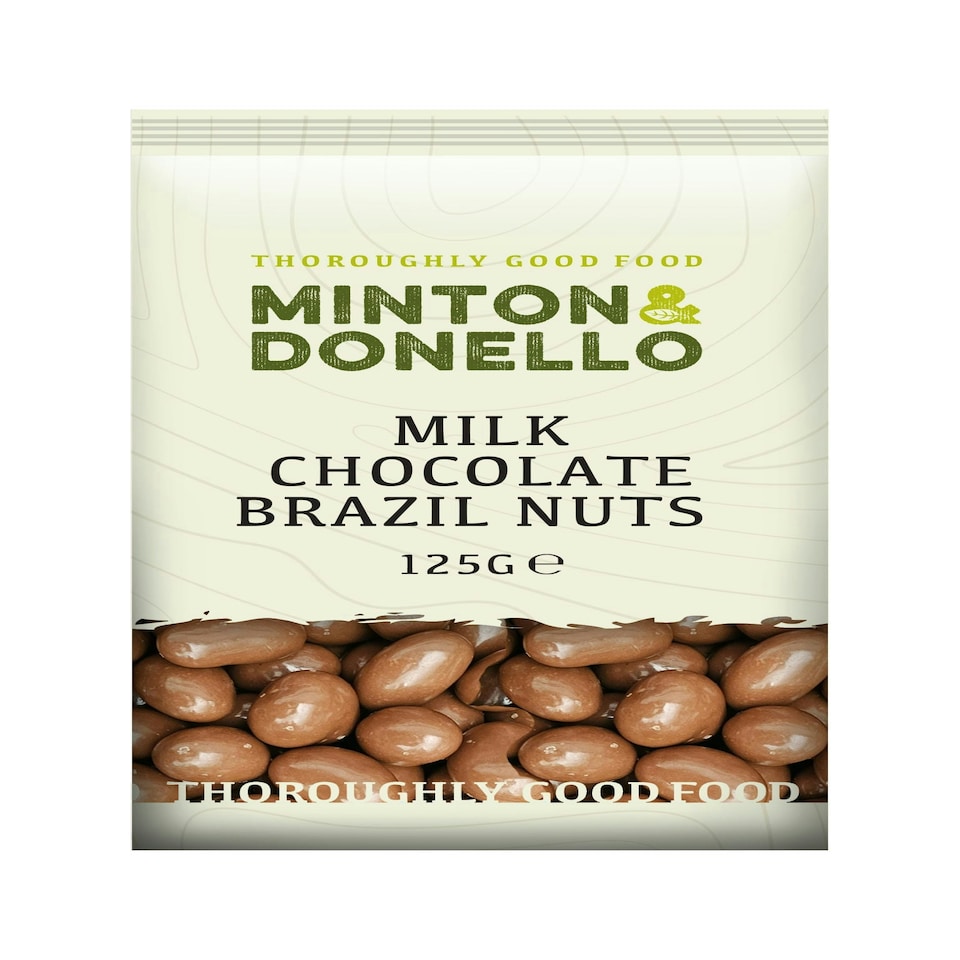 image 1 of Minton & Donello Milk Chocolate Brazil Nuts 6 x 125g