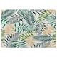 image 1 of Tropical palm leaves (Rug) Green | XL