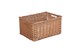 image 1 of Wicker Double Steamed Open Storage Basket Large | Brown | Brown