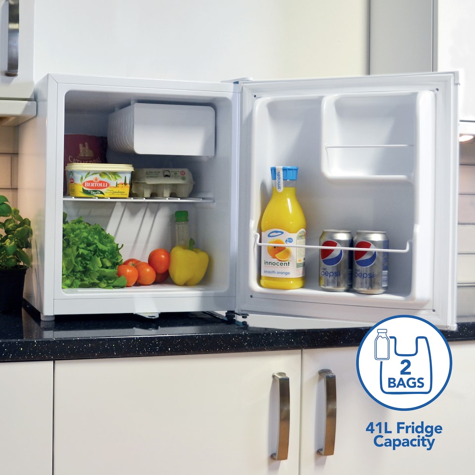image 1 of Igenix IG3711 Counter Top Fridge with Lock, 41 Litre, White
