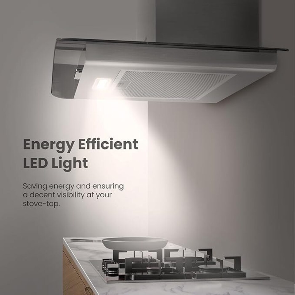 image 1 of Comfee Range Hood Kitchen Extractor with 3-Speed Modes - 60cm