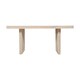 image 2 of Hudson Carved 6 Seater Dining Table - Mango Wood - L90 x W165 x H78 cm Cream