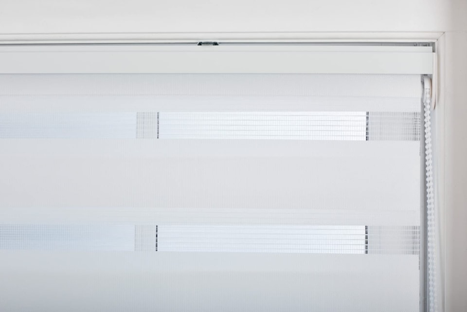 image 1 of Day and Night Zebra Roller Blind 95cm Wide x 210cm Long | White | White