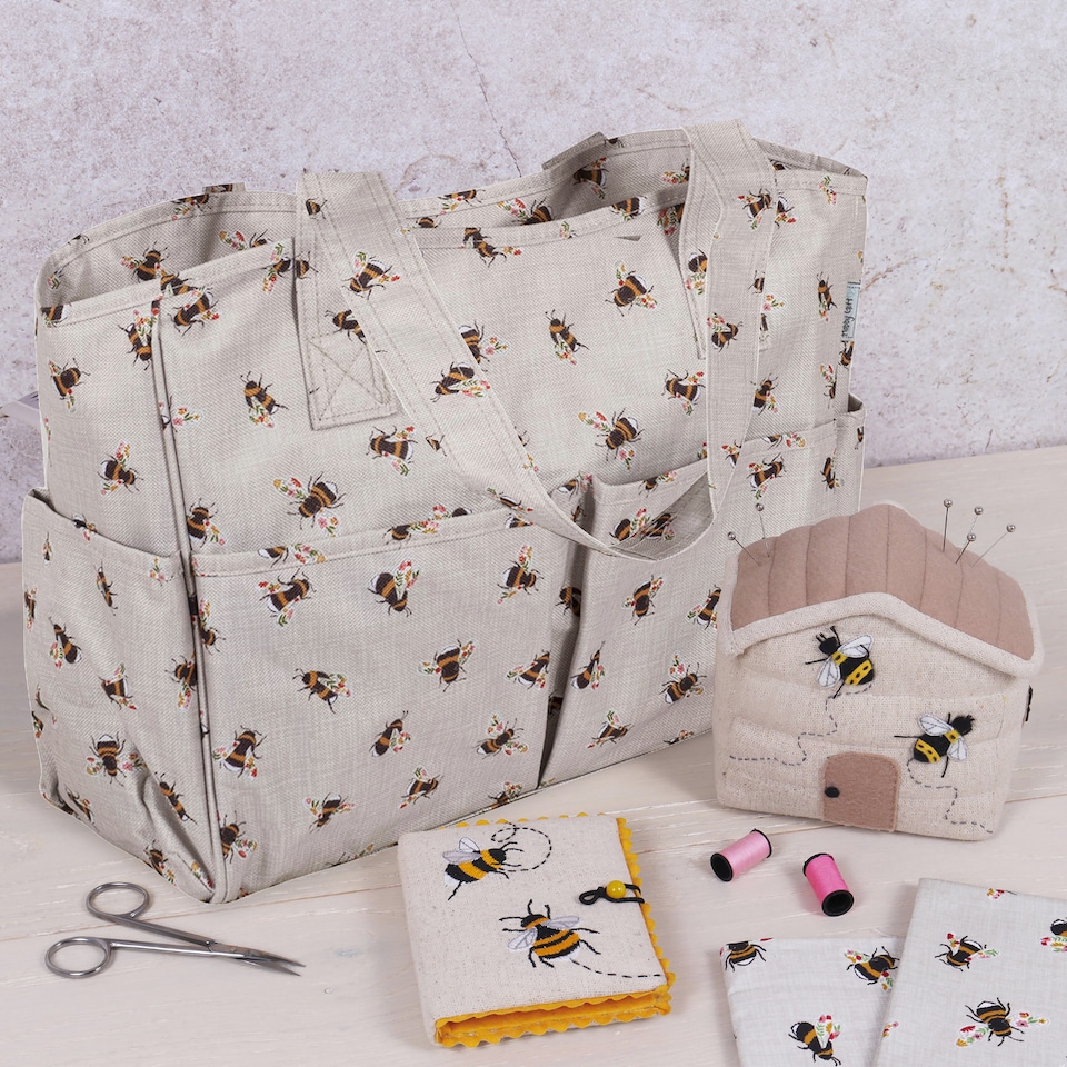 image 1 of Hobby Gift Craft Bag, Natural Bees