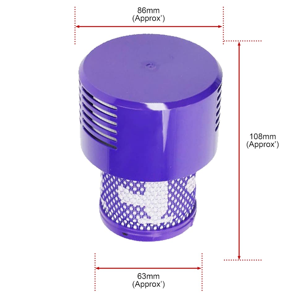 image 1 of SPARES2GO Washable Filter Unit compatible with Dyson V10 SV12 Cyclone Animal Absolute Total Clean Vacuum Cleaner