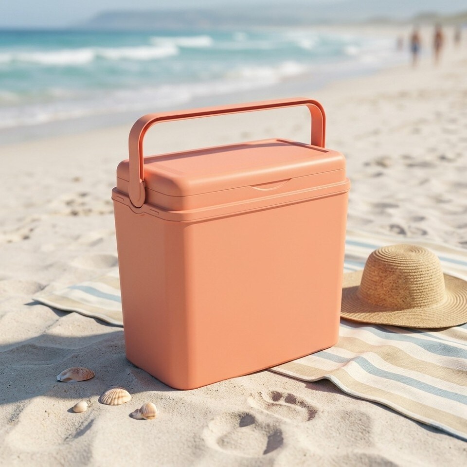 image 1 of Large 24L Pastel Coloured Cooler Box