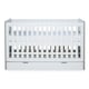 image 1 of Pembrey Cot Bed & Under Drawer - Convertible, Adjustable Mattress Base, Birth to 4 Years (Ash Grey & White)