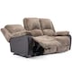 image 3 of Postana 3 Seater Electric High Back Jumbo Cord Fabric Recliner Sofa (Brown)