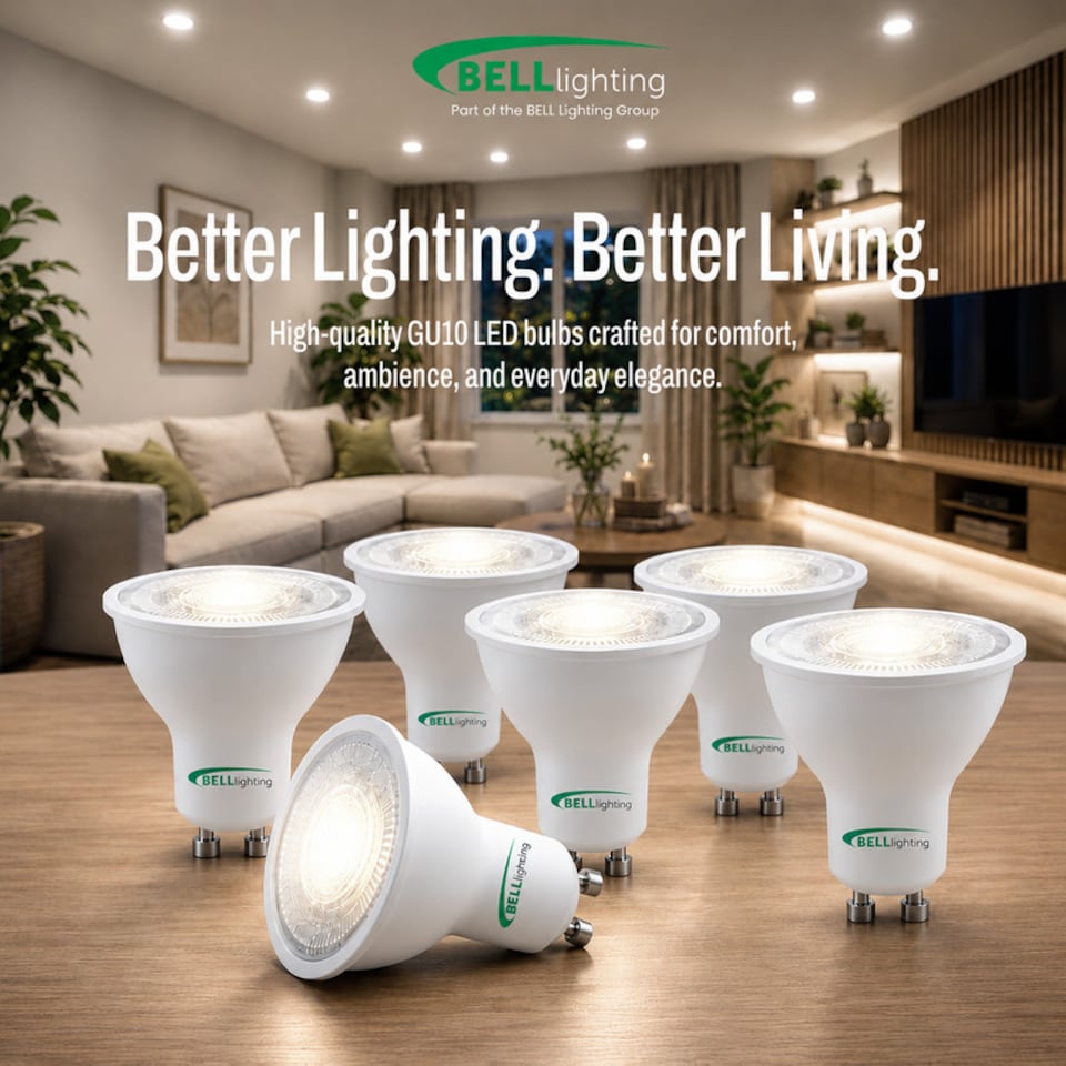 image 1 of BELL Lighting GU10 LED Spotlight 4.4W Energy Saving Light Bulbs Natural White 4000K