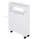 image 3 of HOMCOM 72x16cm Narrow Bathroom Storage Unit 2 Drawers Open Top 4 Wheels Slimline