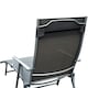 image 8 of Outsunny Sun Lounger Recliner w/ Pillow Foldable 7 Levels Textilene Grey