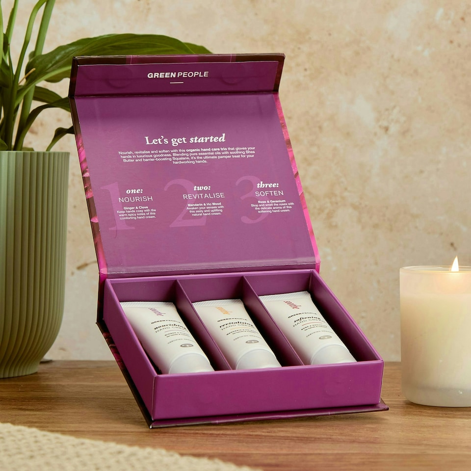 image 1 of Green People Soothing Hand Essentials Set - Natural & Organic Hand Cream - Shea Butter for Dry Hands - Vegan, Organic & Cruelty Free