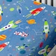image 3 of Bedlam Supersonic Fitted Bed Sheet Blue