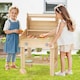 image 4 of COSTWAY Wooden Barbecue Grill Toy Set Kids BBQ Grill Playset With Play Food Natural