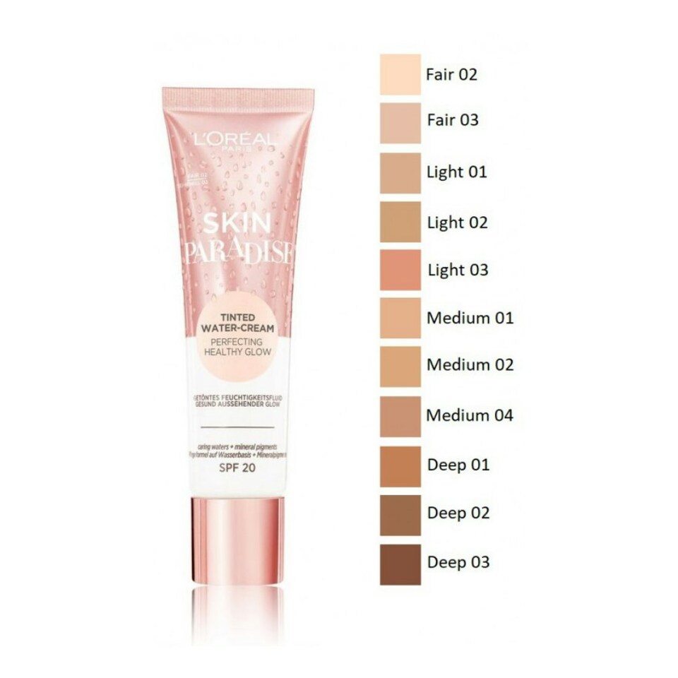 image 1 of L'Oreal Paris Skin Paradise Tinted Water Moisturiser Spf 20 30ml - 02 Deep