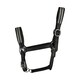 image 1 of Hy Anodize Leather Horse Headcollar - Black/Silver - Cob