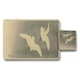 image 1 of Set Of 12 Placemats And Coasters With Designer Artwork And Wood Bottom