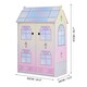 image 7 of Teamson Kids Wooden Glass-Look Doll House for 12" Dolls, Dollhouse