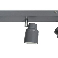 ValueLights Benton Grey IP44 Bar Bathroom Ceiling Light Grey