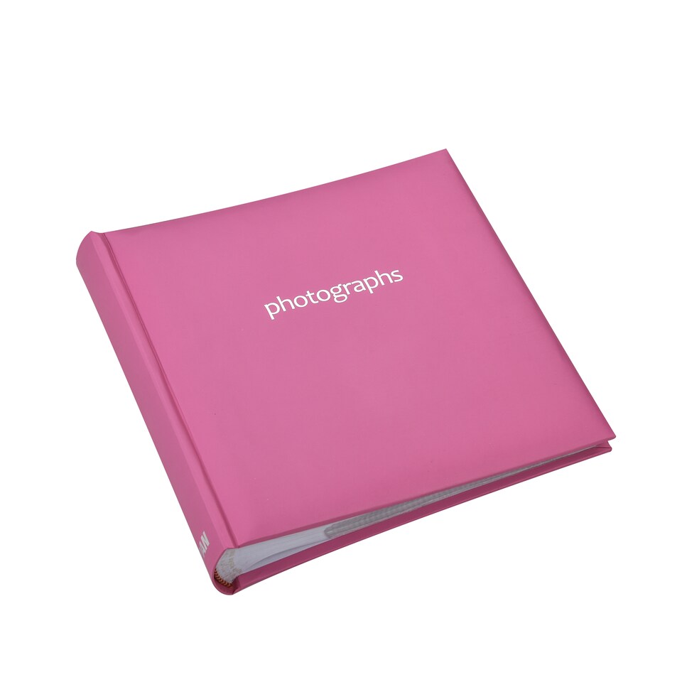 image 1 of ARPAN Slip In Case Book-Bound Memo Photo Album – Holds 200 Photos 6" x 4" (10x15cm) – Hardcover Memory Album with Writing Space for Family, Wedding & Travel Pictures