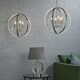 image 4 of Ritz 6 Light Ceiling Pendant Bright Nickel & Clear Faceted Acrylic, E14