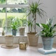 image 7 of Vallo Reactive Glaze Tapered Planter Cream