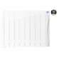 image 2 of 1069mm (W) x 575mm (H) - White Wi-Fi Electric Oil Filled Radiator (Alicante +) - 1320 Watts - Depth 98mm - Heats Up To 13.5m²