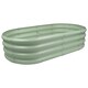 image 1 of Harbour Housewares Rounded Galvanised Steel Raised Garden Bed - 120cm x 60cm - Green