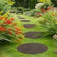 image 2 of Eco-Friendly Garden Stepping Stones - Leaf Brown (Pack of 4)