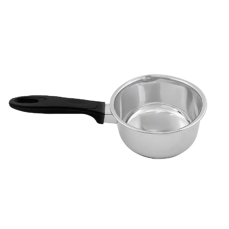 image 1 of 14cm Milk Pan Stainless Steel Kitchen Cooking Boiling Milkpan Saucepan