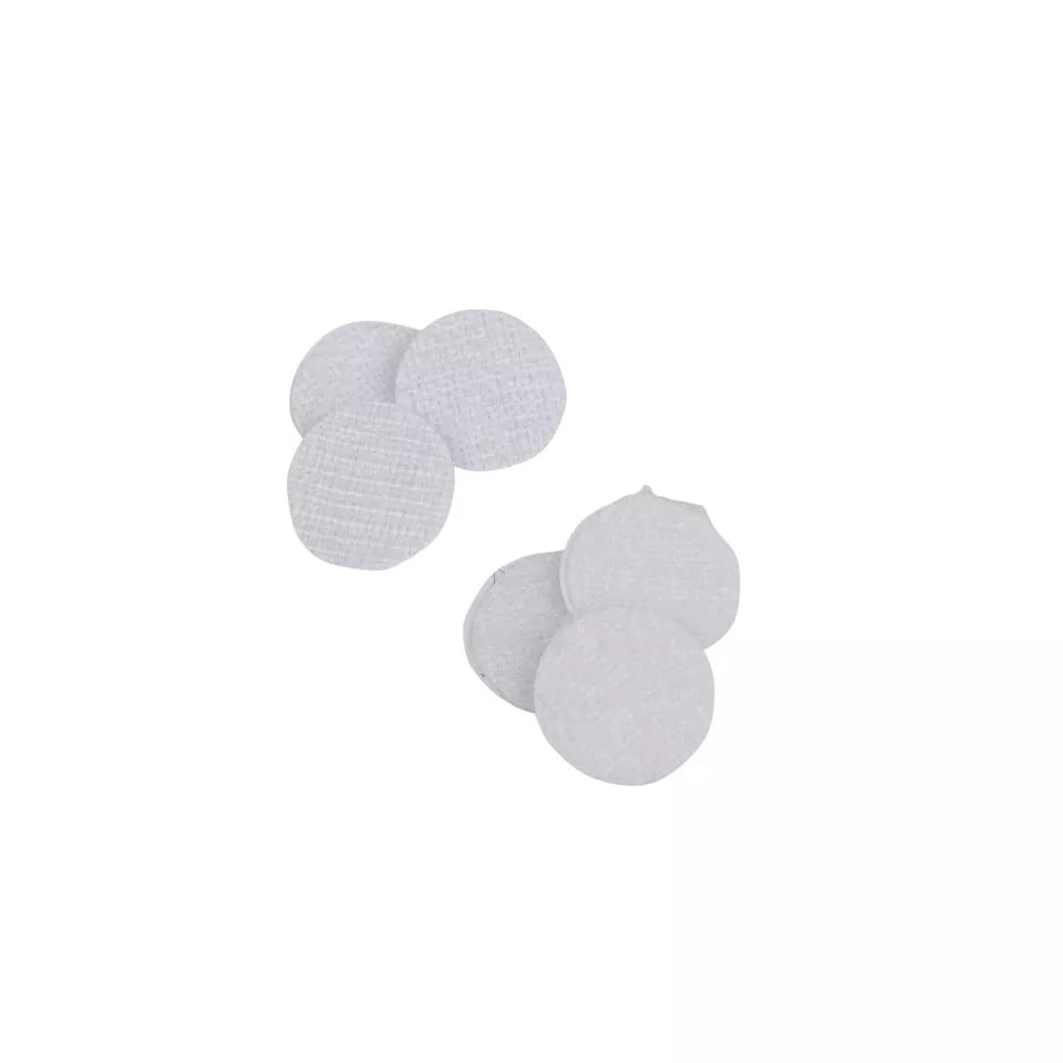 image 1 of 44pc Adhesive Hook & Loop Fastener Round Tape for Arts & Crafts | White | 1